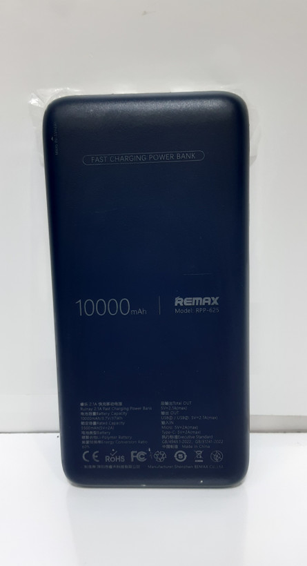 پاوربانک ریمکس 10000 میلی آمپر مدل rpp625