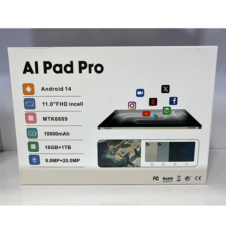 تبلت لپ تاپ شو برند bml مدل Al pad pro باصفحه نمایش ۱۱ اینچ