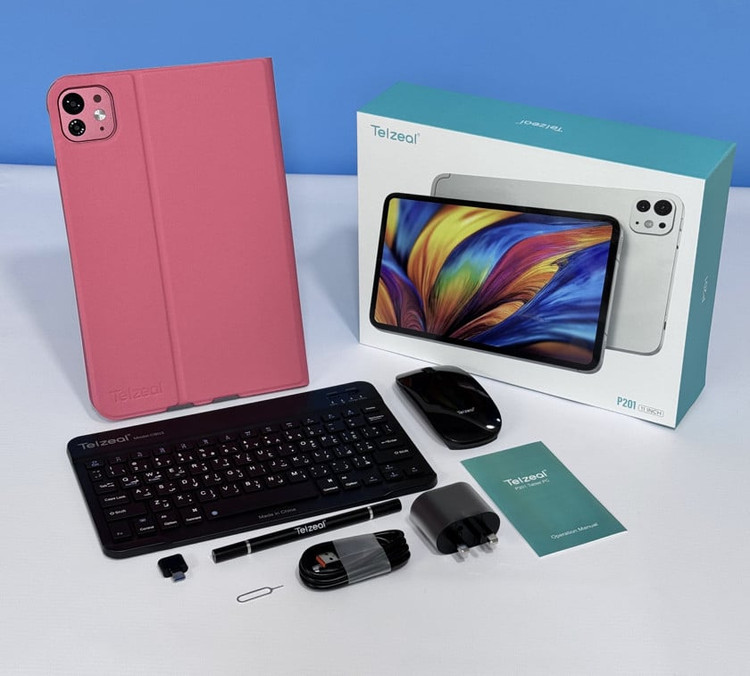 تبلت لپ تاپ شو تلزل مدل p201 با حافظه ۵۱۲گیگورام ۱۲ ریجسترشده دائمی همراه باکد