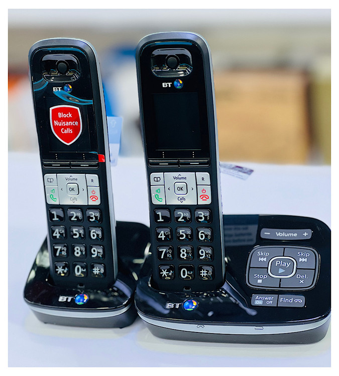 تلفن بیسیم دوگوشی مارک بی تی مدل bt twin