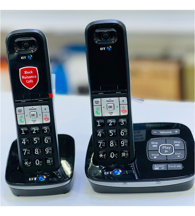 تلفن بیسیم دوگوشی مارک بی تی مدل bt 8500