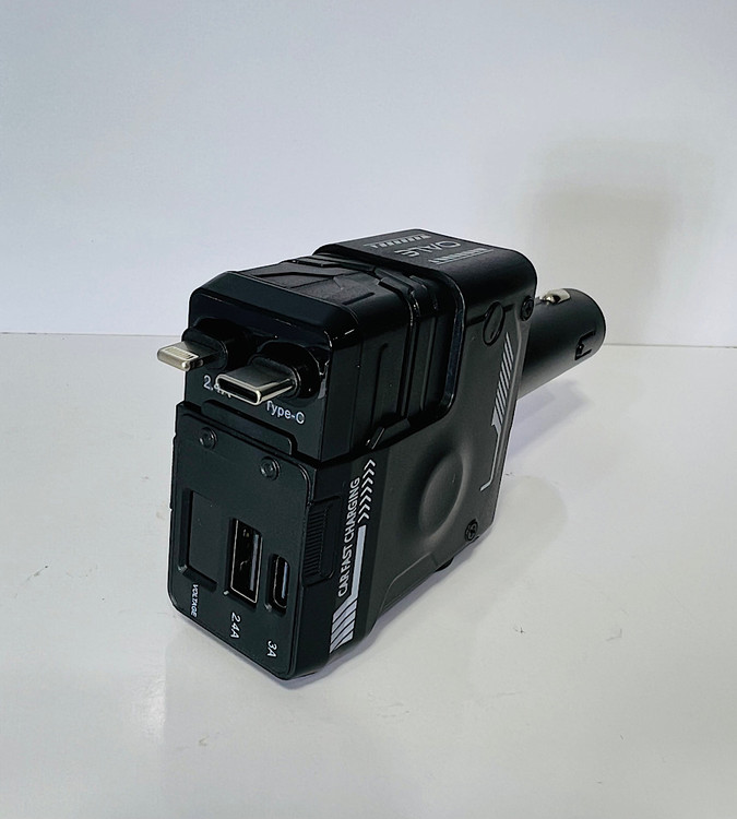 قیمت شارژر فندکی ۳۰ وات OALE مدل i car4 باسیمهای جمع شونده