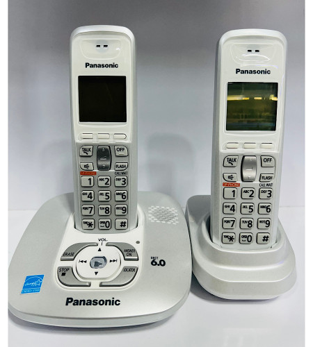 خرید وقیمت تلفن پاناسونیک دو گوشی مدل kx-tj6472 منشی دار