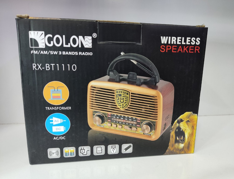 خرید رادیو اسپیکر بلوتوثی گولون مدل rx_bt 1110
