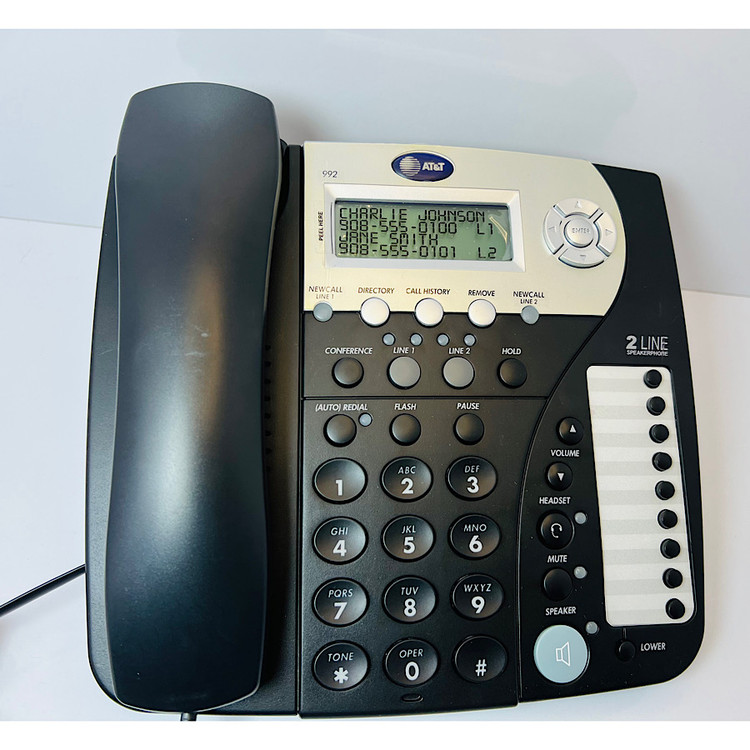 قیمت تلفن دوخط رومیزی AT&T مدل ۹۹۲ اورجینال