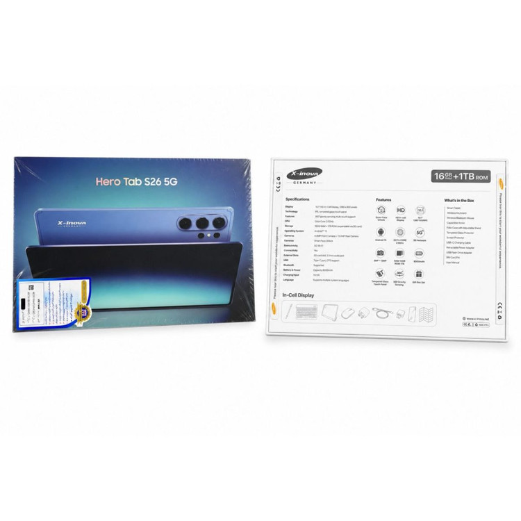 تبلت ۱۱ اینچ ایکس نوا مدل hero tab s26 ultra 5G